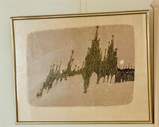 Marco Richterich.  Lithograph.  Signed and numbered