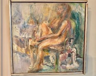 Ann Stein, Nude.  Original painting on cnavas.