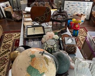 Globe and several other items sold, but many still available and discounted 30% Sunday 12-4. 