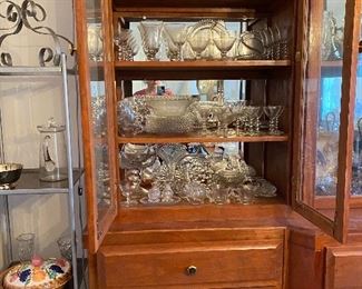 Many Candlewick glassware pieces available, some at 30% discount Sunday 12-4. 