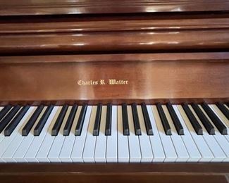 Charles Walter upright piano. Serial No: 527785. Circa 1980s. Photo 2 of 7. 