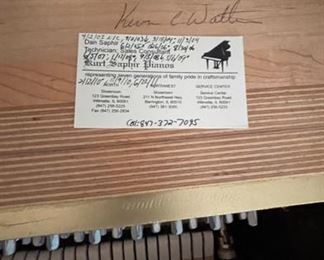 Charles Walter upright piano. Serial No: 527785. Photo 6 of 7. 