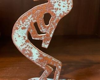 Southwest Kokopelli Metal Sculpture. Photo 1 of 2. 