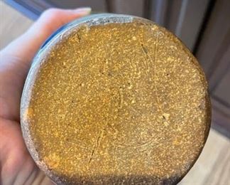 Glazed Ceramic Vase signed by Artist. Measures 8" H x 7" W. Photo 2 of 2. 