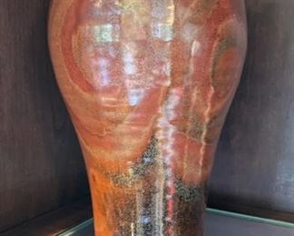 Dayton Art Institute glazed ceramic vase signed by artist. Measures 9.5" H x 6" W. Photo 1 of 2. 