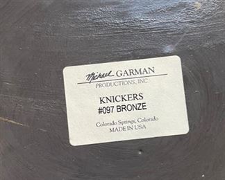 Michael Garman Knickers Bronze signed by artist. Photo 2 of 2. 