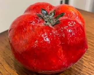Papier mache tomato. 