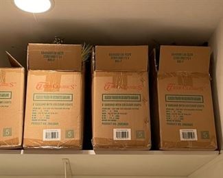 Classic Fraser Fir 6' Faux Garlands with LED Clear Lights. 