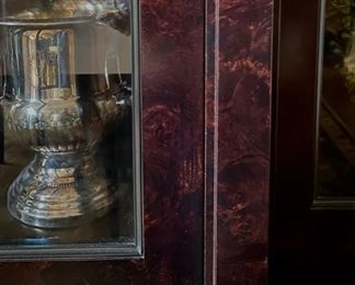 Vintage William Switzer Mahogany Cabinet / Breakfront with interior lighting. Measures 90" x 17" D x 94" H. Photo 2 of 4. 