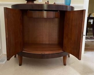 William Switzer Demi-Lune Cabinet. Has optional interior shelf. Measures 42" W x 36" H x 22" D. Photo 2 of 4. 