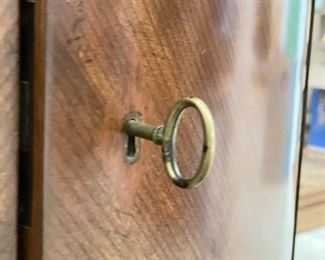 William Switzer Demi-Lune Cabinet. Has optional interior shelf. Measures 42" W x 36" H x 22" D. Photo 4 of 4. 