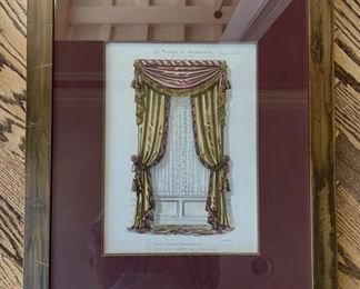 Antique Le Garde Meuble E. Maincent hand-colored stone lithograph. Circa 1870-1890. Photo 1 of 2. 