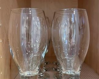 Set of 8 Beer or Water glasses. 