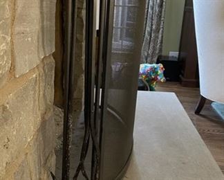 Fireplace screen with tools. Measures 48" W x 32" H. Photo 2 of 2. 