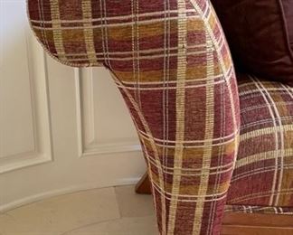 Upholstered rolled arm bench. Measures 68" W x 24" D x 19" Seat Height. Photo 2 of 2. 