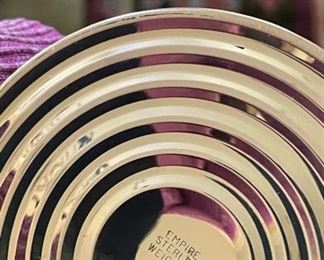 Weighted Empire sterling silver candlesticks. Photo 1 of 2. 