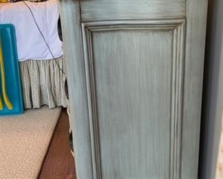 Kravet serpentine front dresser with metal drawer pulls. Measures 40" W x 18" D x 38" H. Photo 3 of 4. 