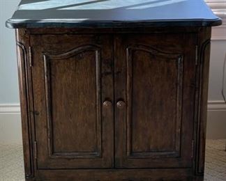 Kravet Cabinet-Style Side Table with Shelf. Measures 24" W x 20" D x 26" H. Photo 1 of 3. 