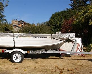 13’ Alaskan Smoker Craft Boat & Trailer
