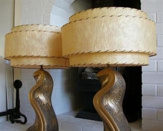 Pair of F.A.I.P. Mid-Century Modern Equestrian Horse Lamps