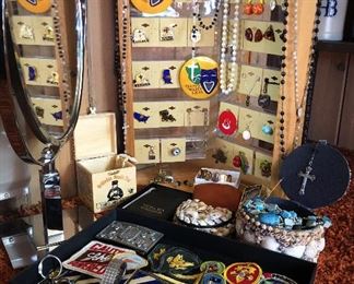 Jewelry Honora Freshwater Pearls, Jade, Amber, Sterling, Egyptian Scarab Beads, Necklaces, Earrings, Rosary Beads, Watch