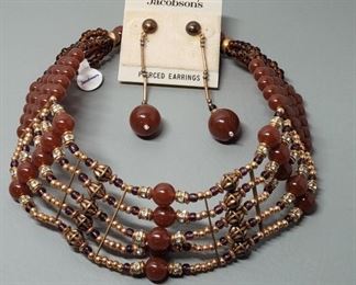 Vintage Jacobson's Necklace & Earrings