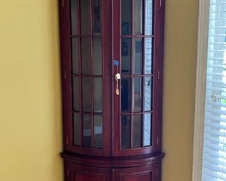 Mahogany Corner Cupboard