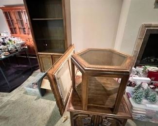 Bookshelf, Glass Side Table, Night Stand