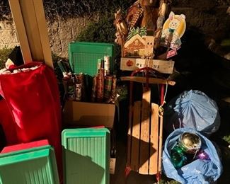 Christmas Wrapping, boxes, organizers & Outside decor