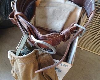 Vintage utility belts and bags