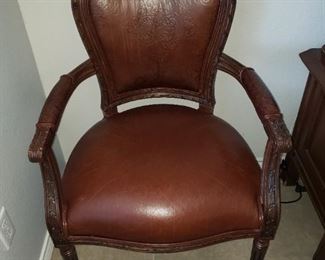 Ethan Allen Leather Chairs-4 Available 