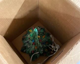 Porcelain Christmas tree with lights
