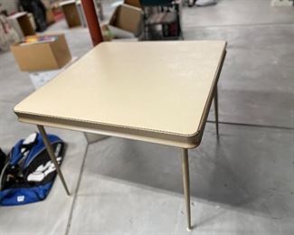 Square vintage card table 