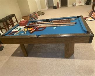 Pool table and accessories 