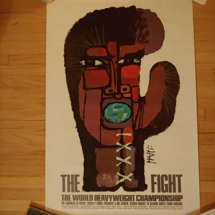 THE FIGHT poster Ali vs. Frazier 1971