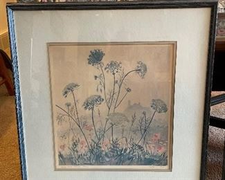 M.E. Grinnell Post Numbered/Titled Lithograph