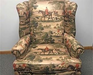 Conover Equestrian Wing Back Chair 