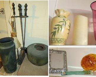 Decor, tower lamp, pottery