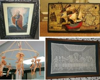 Unique art, mobile, religious painting