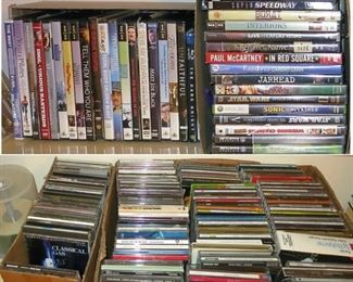 DVDs and CDs