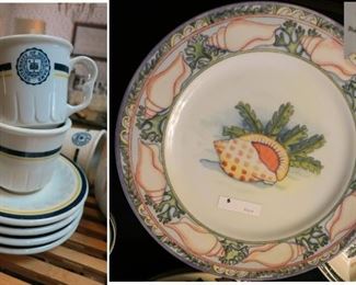 Notre Dame cups and Saucers Sea Garden by Siddhia Hutchinson