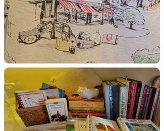 Top photo is fabric of one of the many cute aprons!