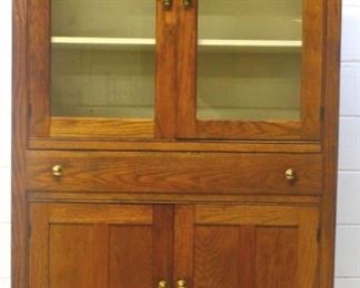 15x - Vintage Oak Kitchen Cabinet 70 x 36 x 15
