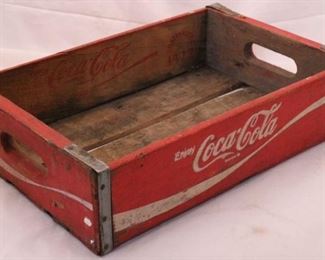 34 - Coca-Cola red crate 5 x 18 1/2 x 12