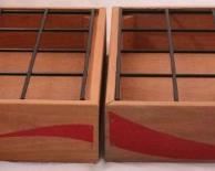 41 - 2 Wooden Coke boxes/crates 3 1/2 x 18 1/2 x 12 1/2