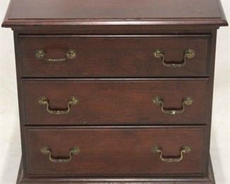 56 - Durham Furniture 3 drawer bedside chest 28 x 24 x 16