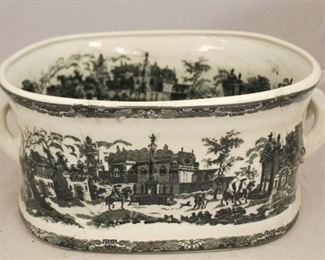 72 - Transferware large tub 19 x 13
