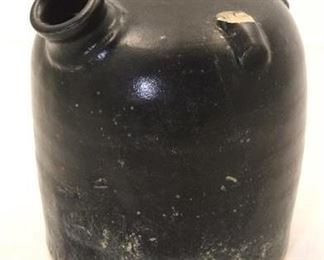 171 - Early stoneware jug - missing handle 8 x 7