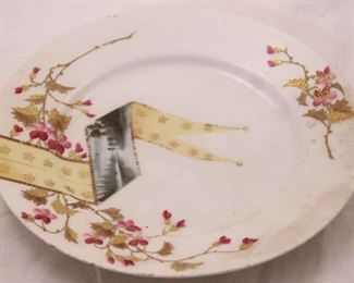 201 - Limoges hand painted plate 8 1/2"
