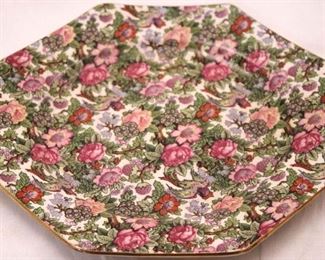 202 - Crown Ducal chintz plate 9"